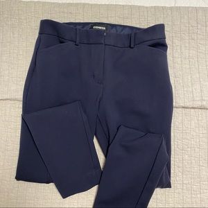 Express Navy Skinny Work Pant
